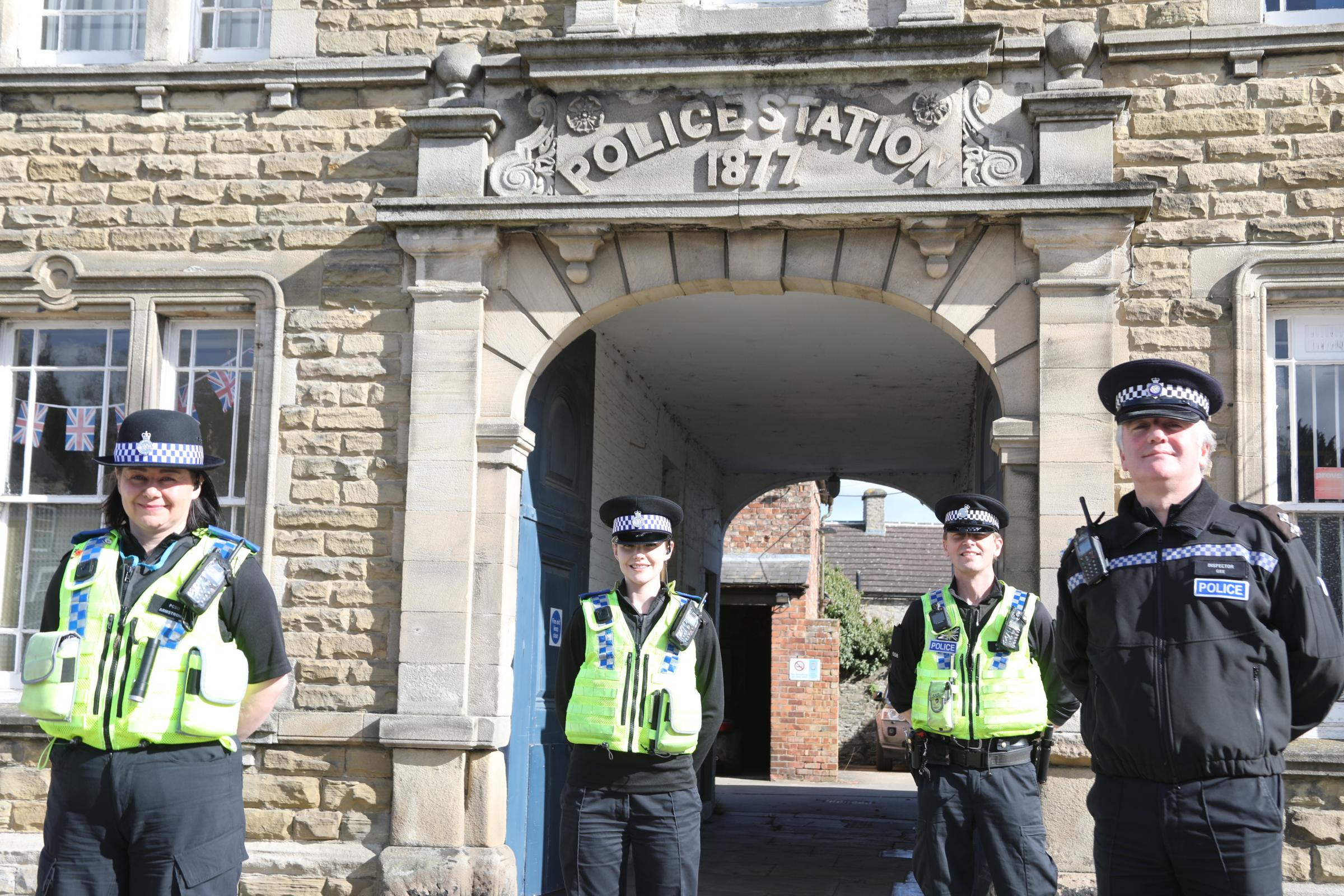 Officers from Leyburn Police Station in 2021