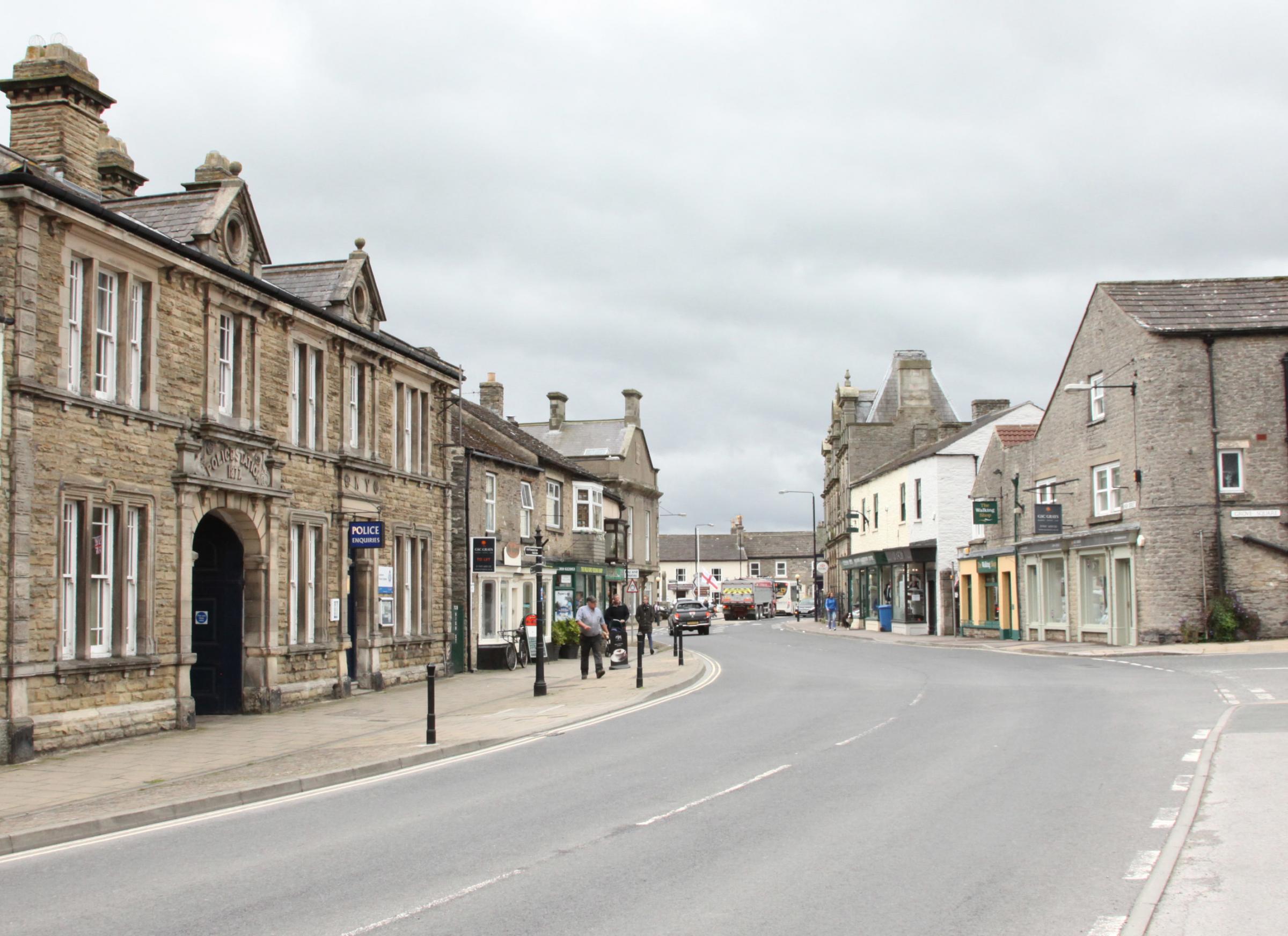 Standing on the High Street Leyburn Police Station