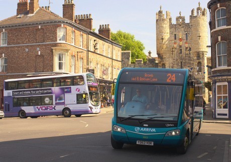 Buses At Micklegate Bar