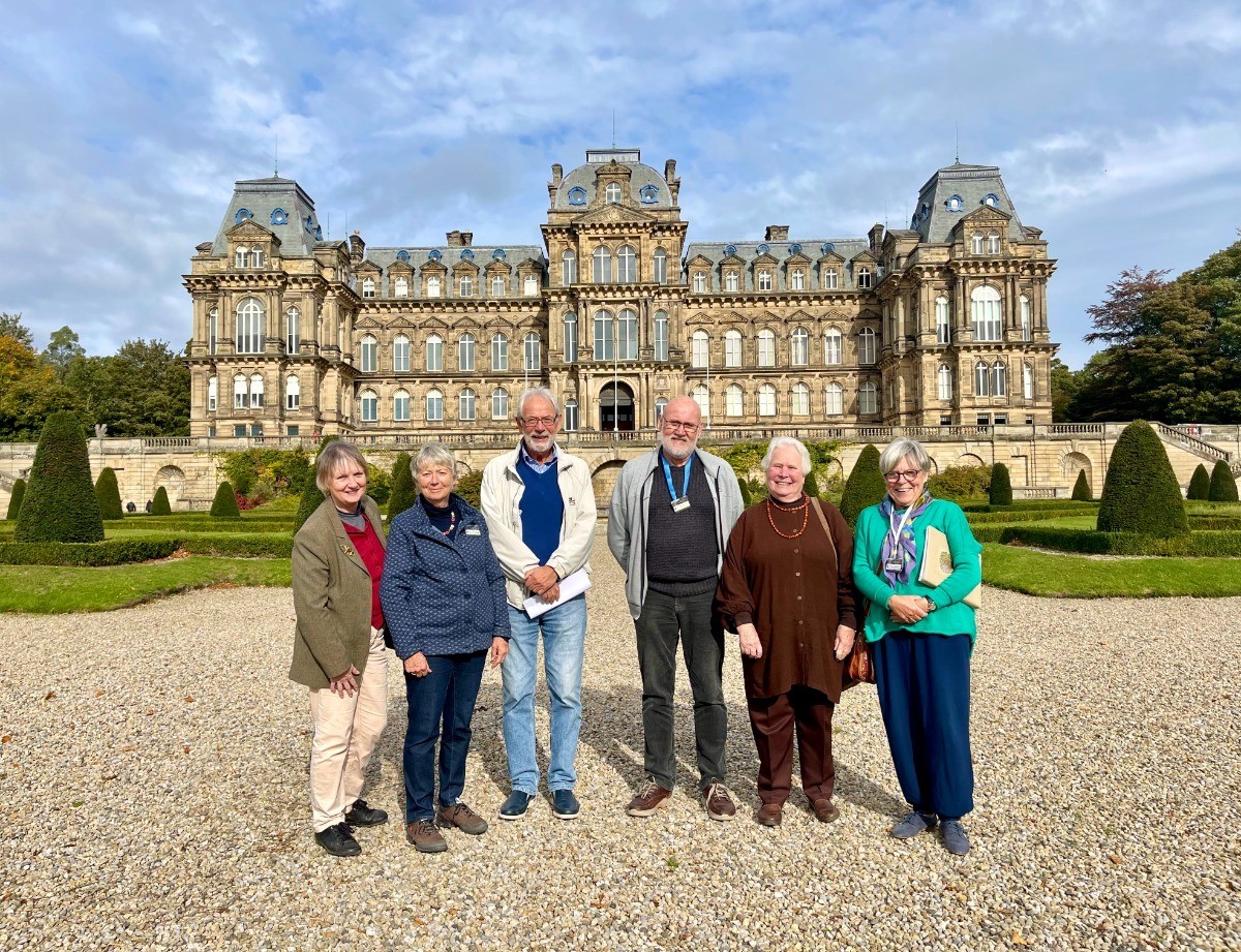 From left, Dorothy Brenkley, Sue Fielder, Ray Morris, Tom Carr, Joyce Jackson and Anne Roberts, volunteer guides at the Bowes Museum