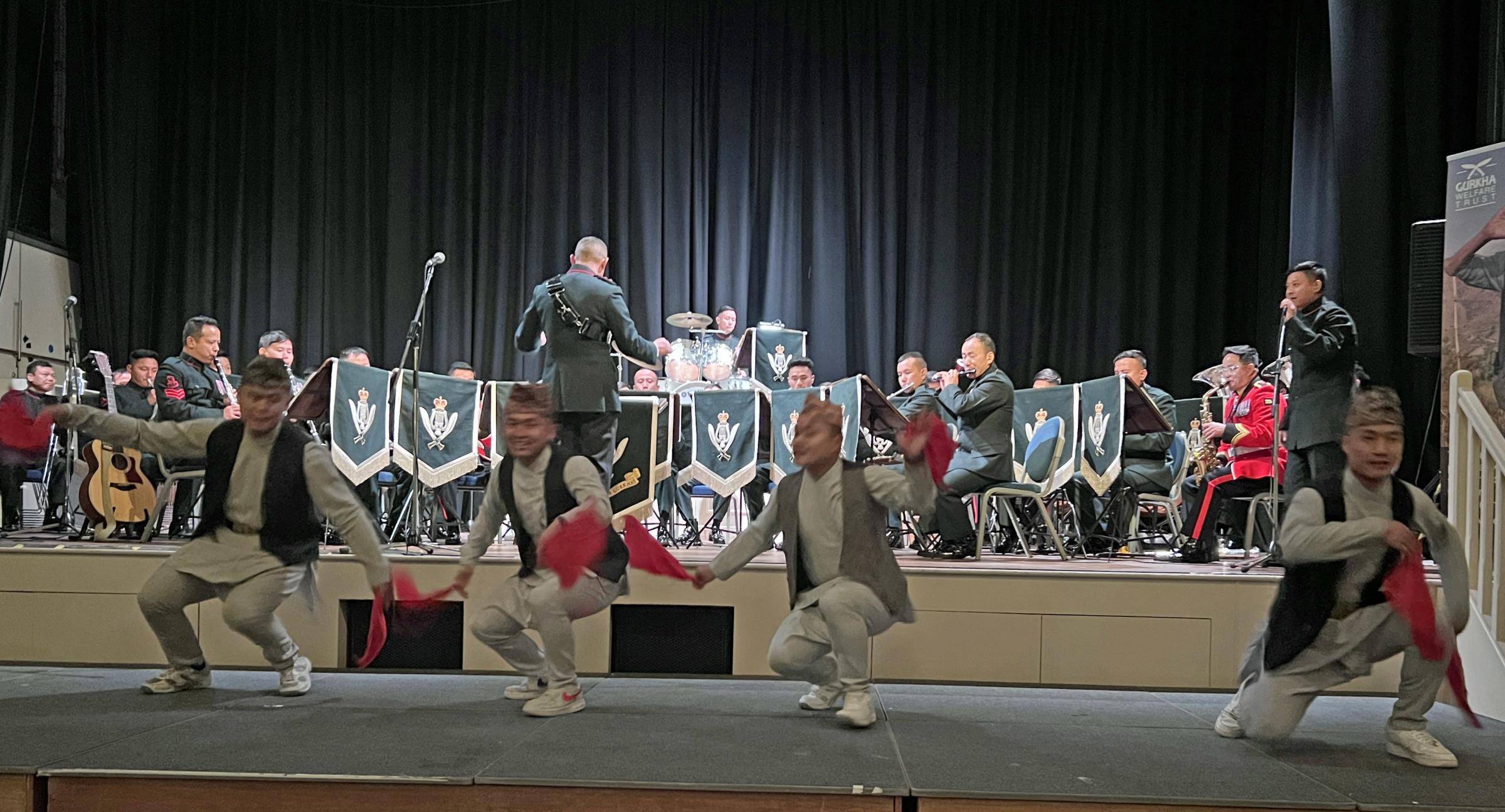 The Band of the Brigade of Gurkhas in concert at Tennants, Leyburn 