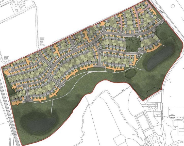 A rendering of Duchy Homes plan for 246 homes in Yarm