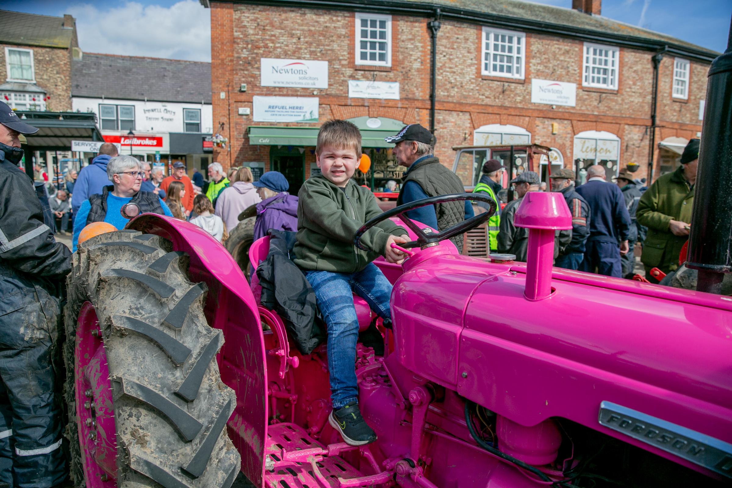 Tv Vet Peter Wright tractor run for Thirsk Hospice charity pictured Oskar Martin 4 Picture: SARAH CALDECOTT