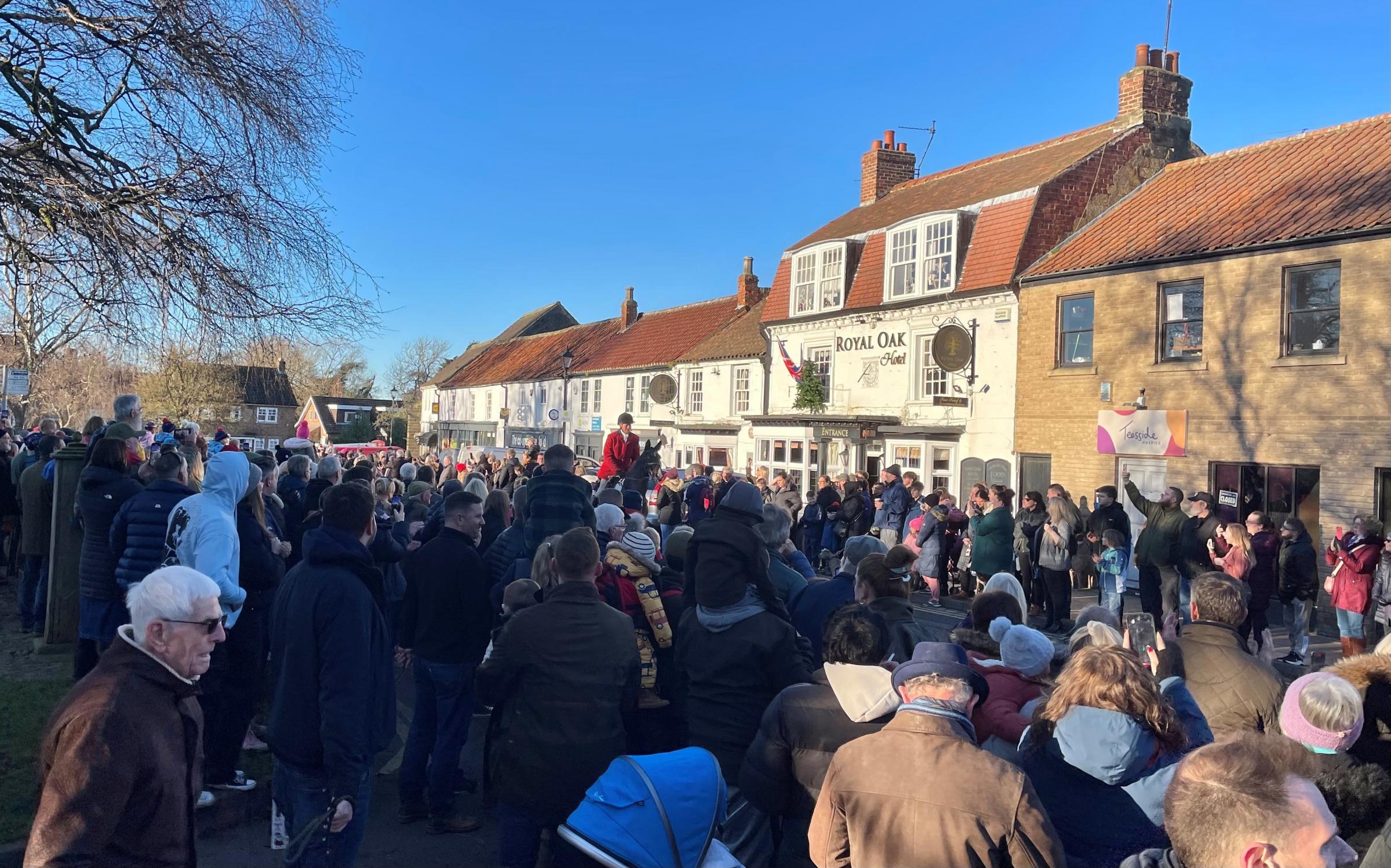 Cleveland Hunt at Great Ayton on Boxing Day, by John Fletcher