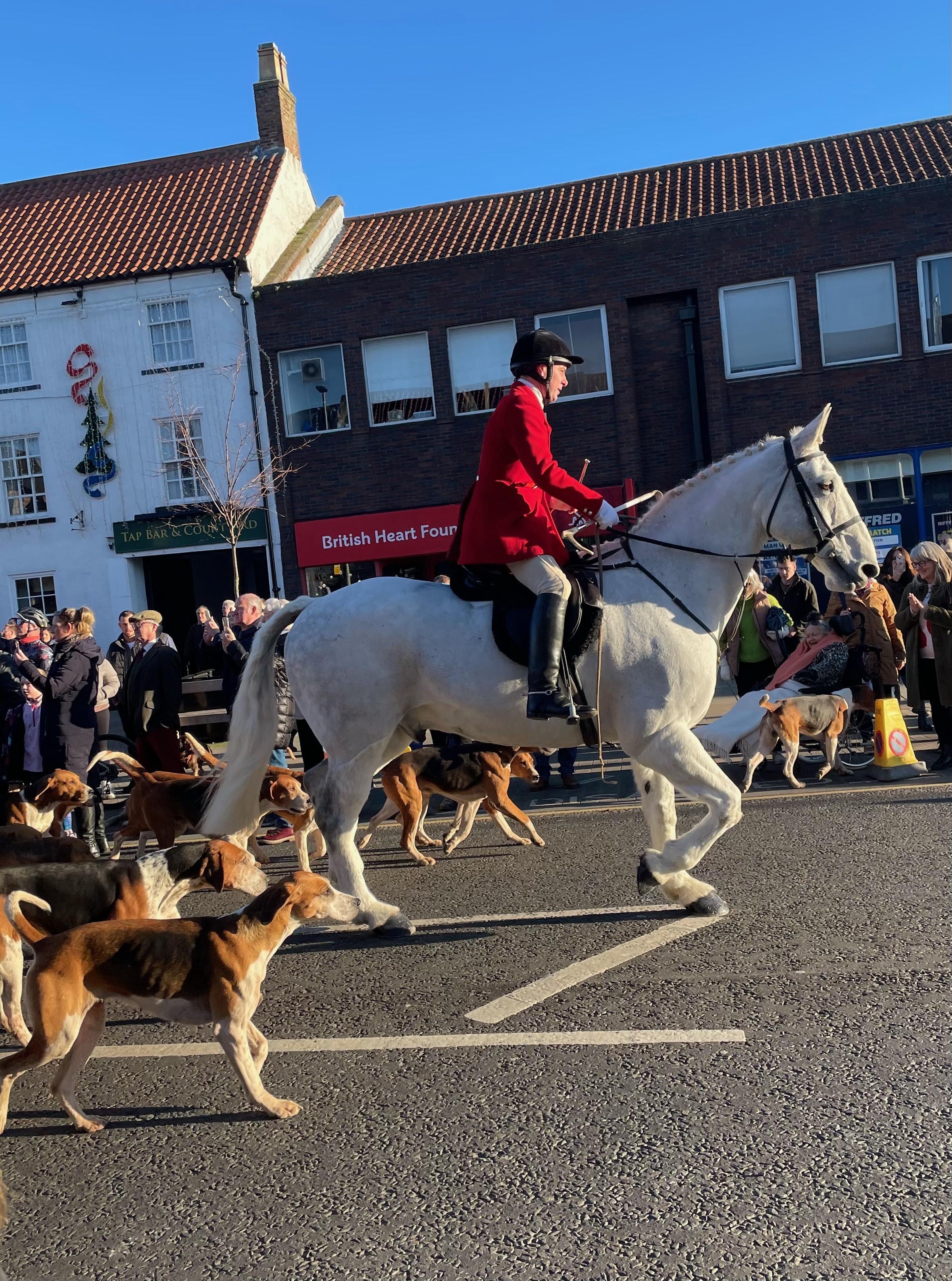 The Boxing Day hunt meet in Northallerton, by Tara Morris